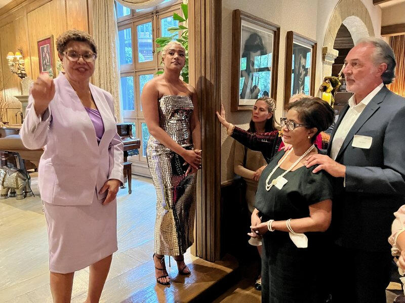 with Donzaleigh Abernathy · Beverly Hills